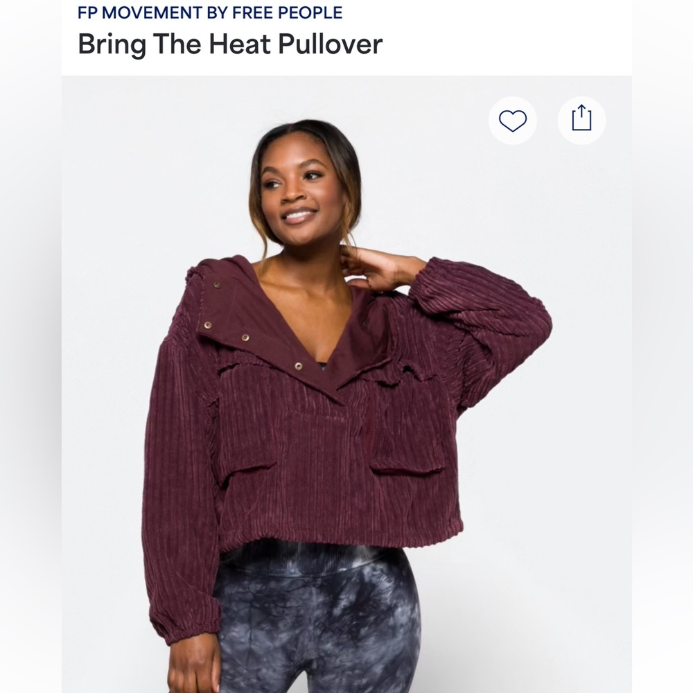 FP MOVEMENT BY FREE PEOPLE Bring The Heat Pullover size L
